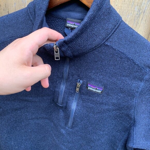 Patagonia Quarter Zip Better Sweater Blue - Picture 4 of 8